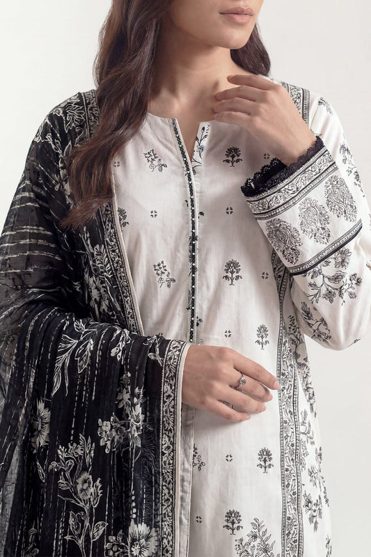 Saya Unstitched Printed Lawn 3pc