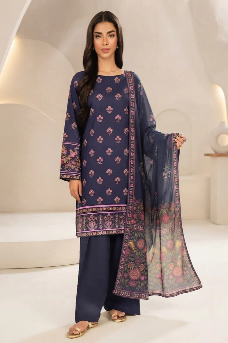 Lime Light Unstitched Printed Lawn 3pc