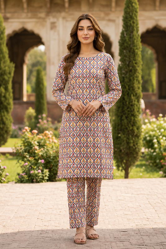 Sadia Saeed Unstitched Printed Cambric 2pc