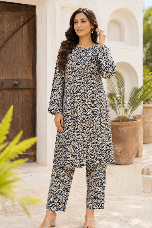Sadia Saeed Unstitched Printed Cambric 2pc