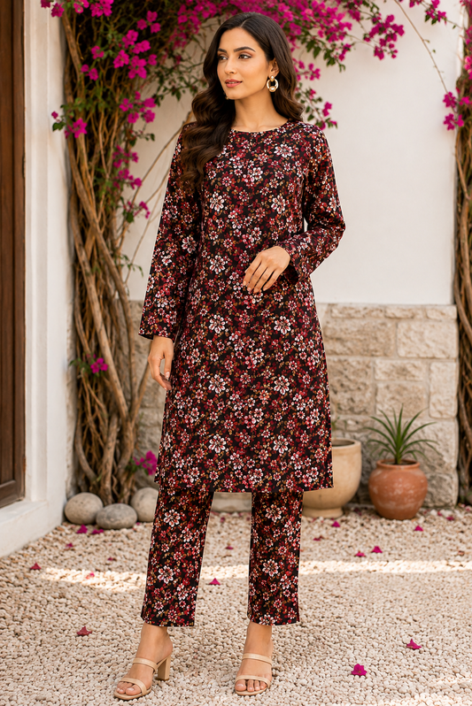 Sadia Saeed Unstitched Printed Cambric 2pc