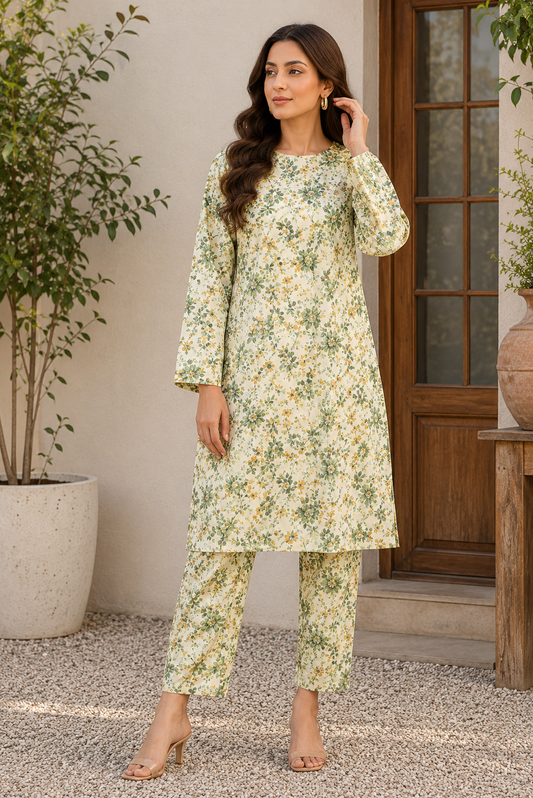 Sadia Saeed Unstitched Printed Cambric 2pc