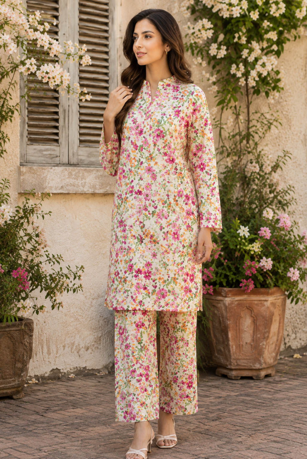Sadia Saeed Unstitched Printed Cambric 2pc