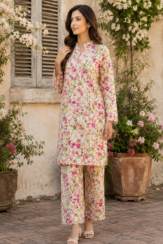 Sadia Saeed Unstitched Printed Cambric 2pc
