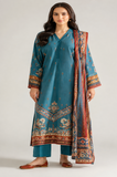 Nishat Unstitched Printed Lawn 3pc