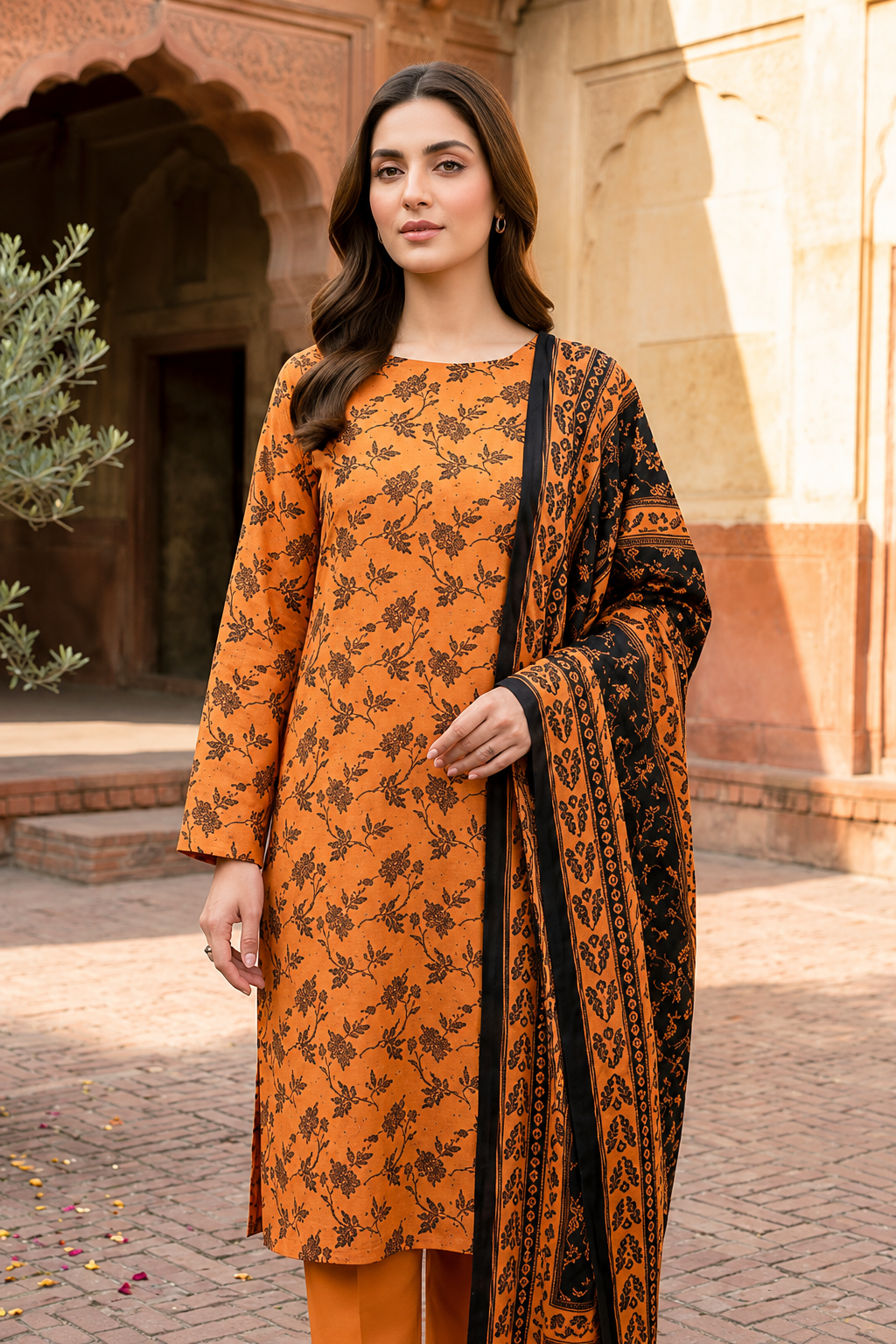 COCO Unstitched Printed Lawn 3pc
