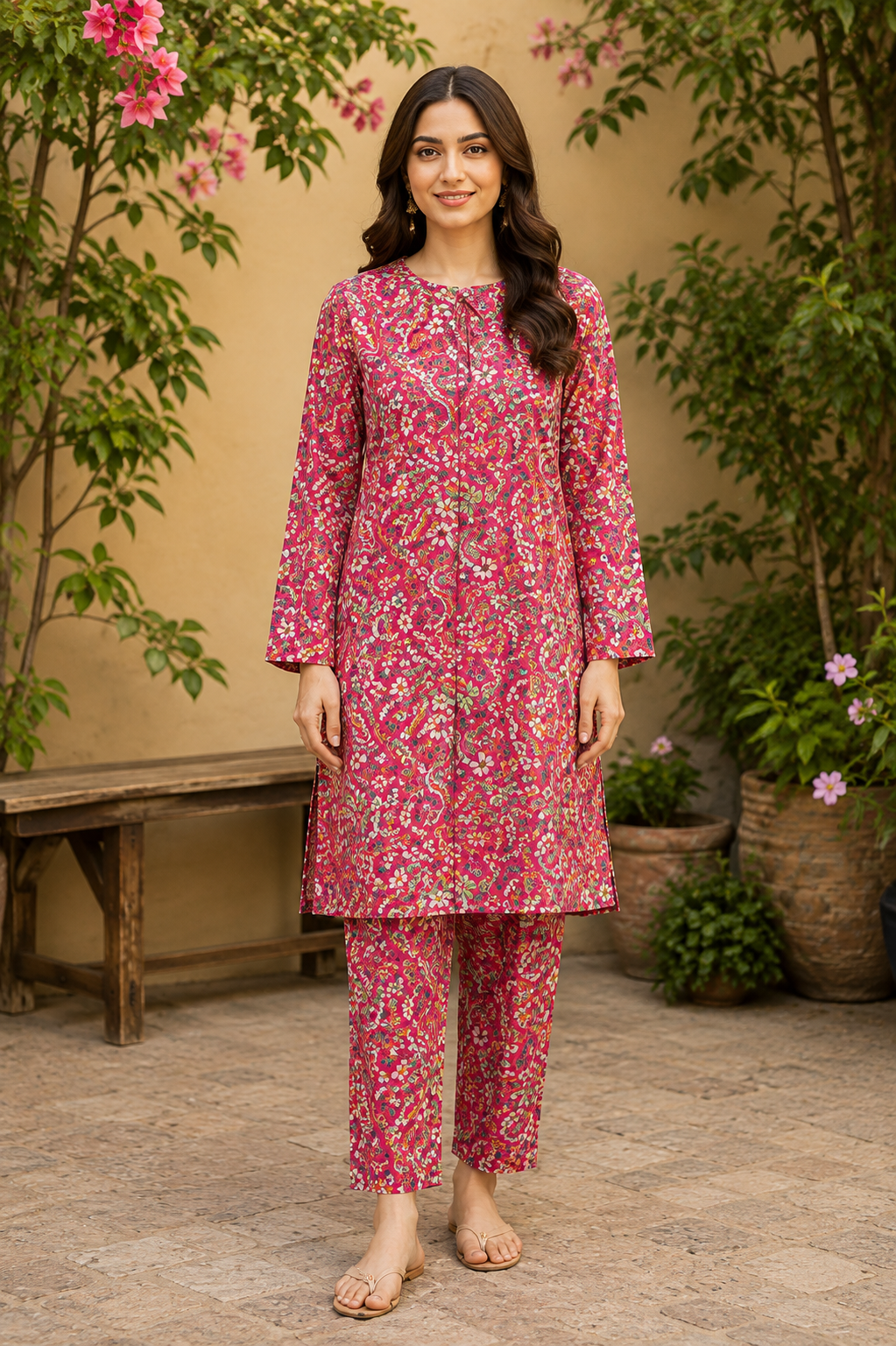 Sadia Saeed Unstitched Printed Cambric 2pc