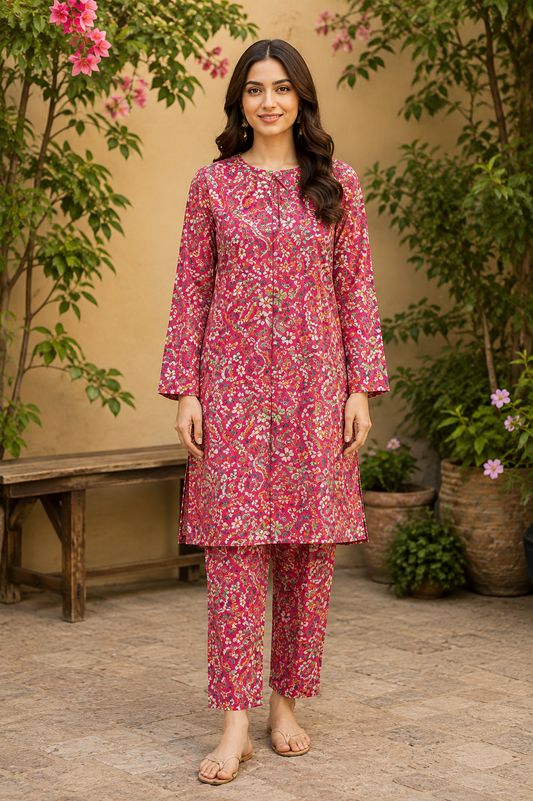 Sadia Saeed Unstitched Printed Cambric 2pc