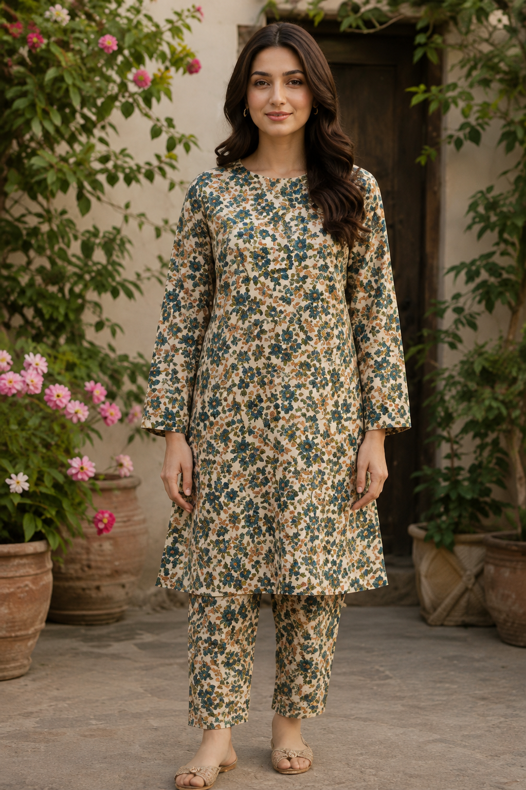 Sadia Saeed Unstitched Printed Cambric 2pc