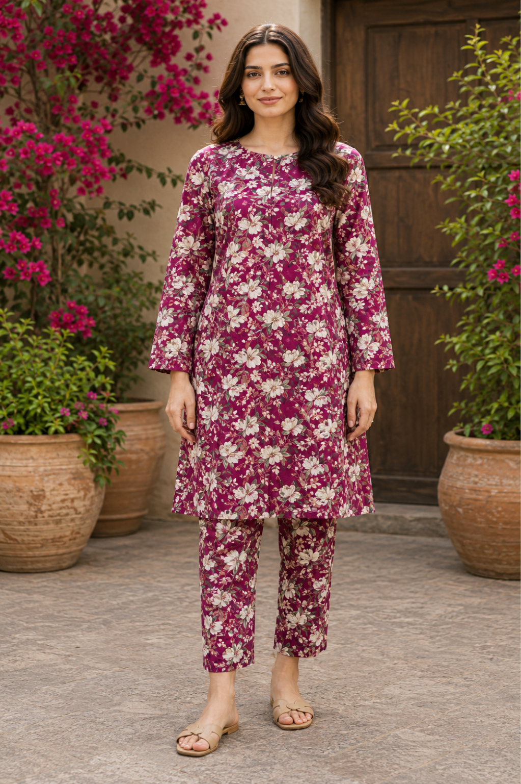 Sadia Saeed Unstitched Printed Cambric 2pc