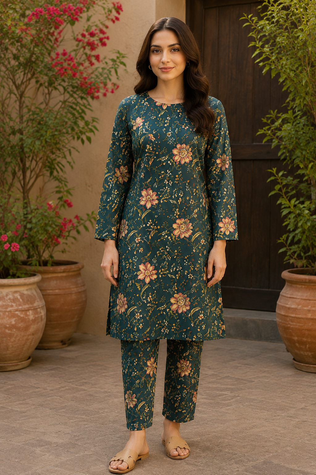 Sadia Saeed Unstitched Printed Cambric 2pc