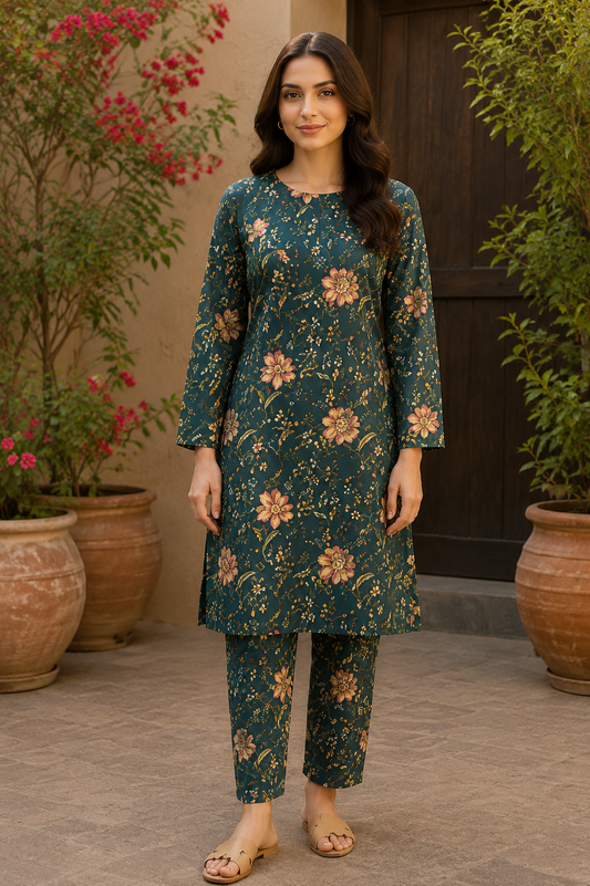 Sadia Saeed Unstitched Printed Cambric 2pc