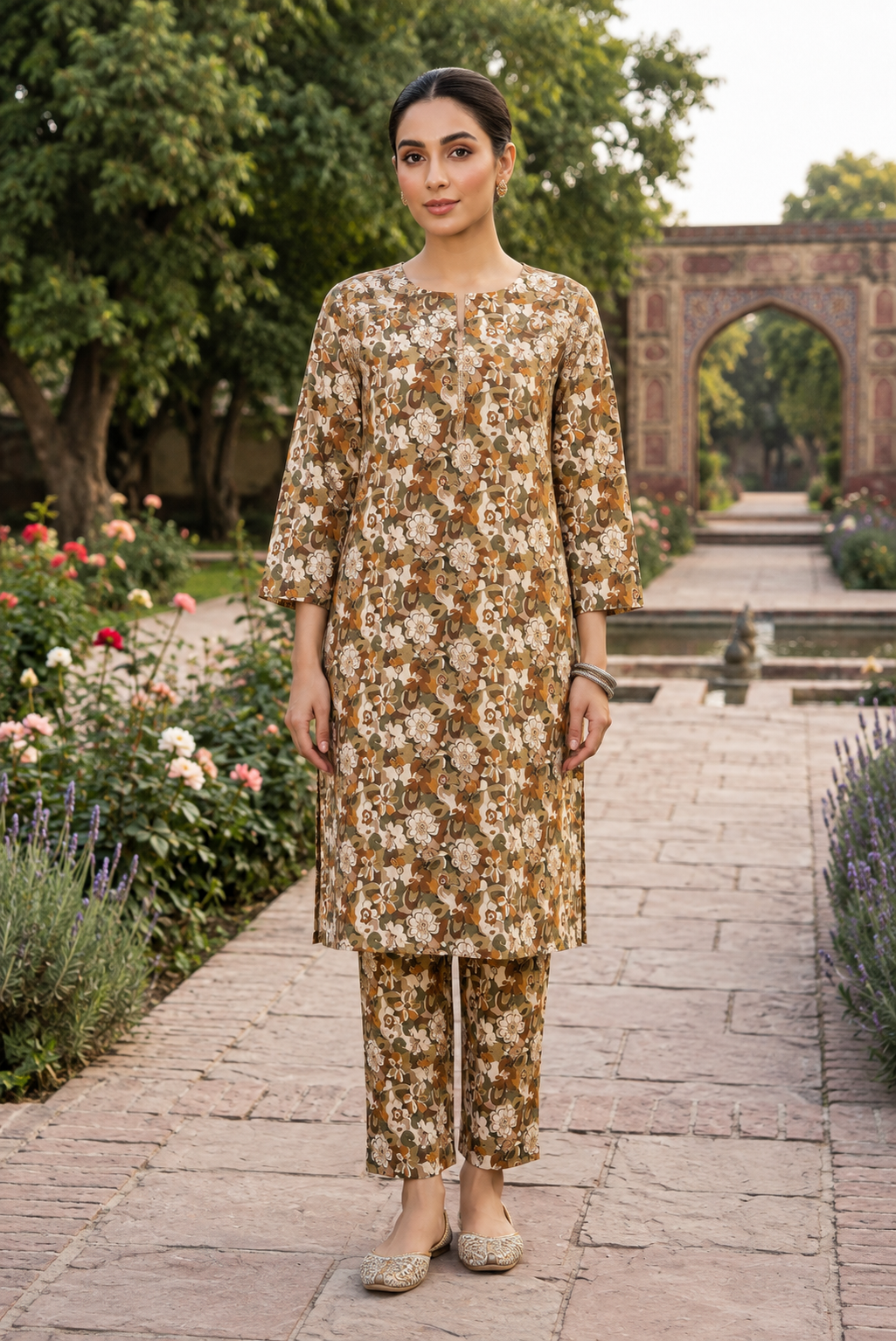 Sadia Saeed Unstitched Printed Cambric 2pc