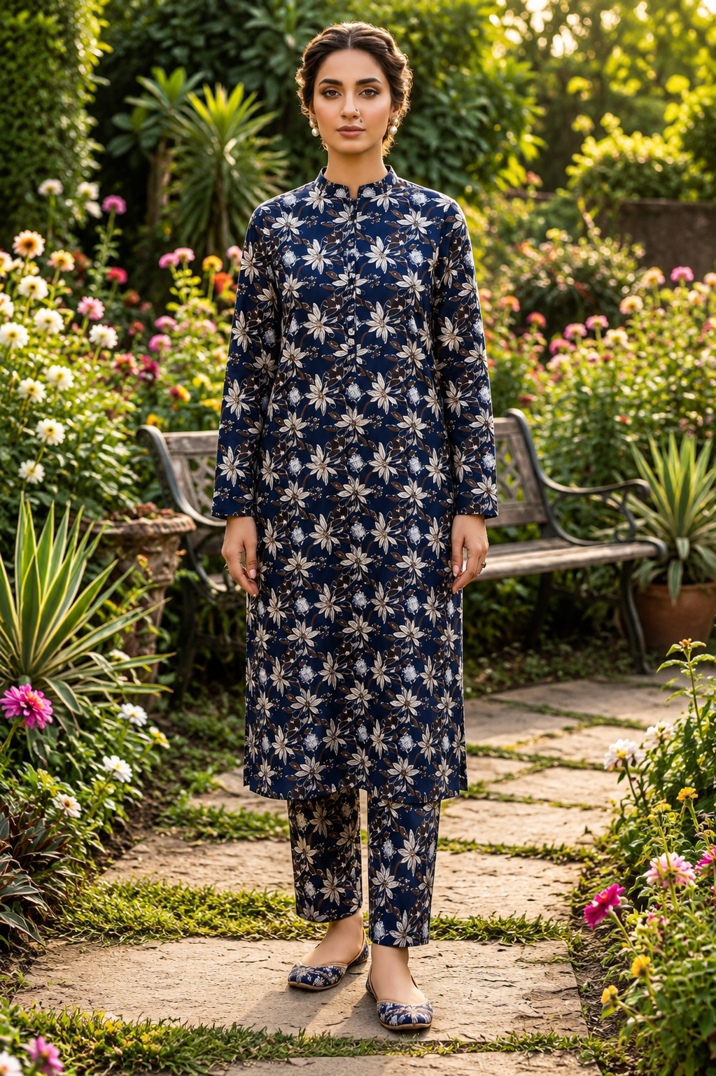 Sadia Saeed Unstitched Printed Cambric 2pc
