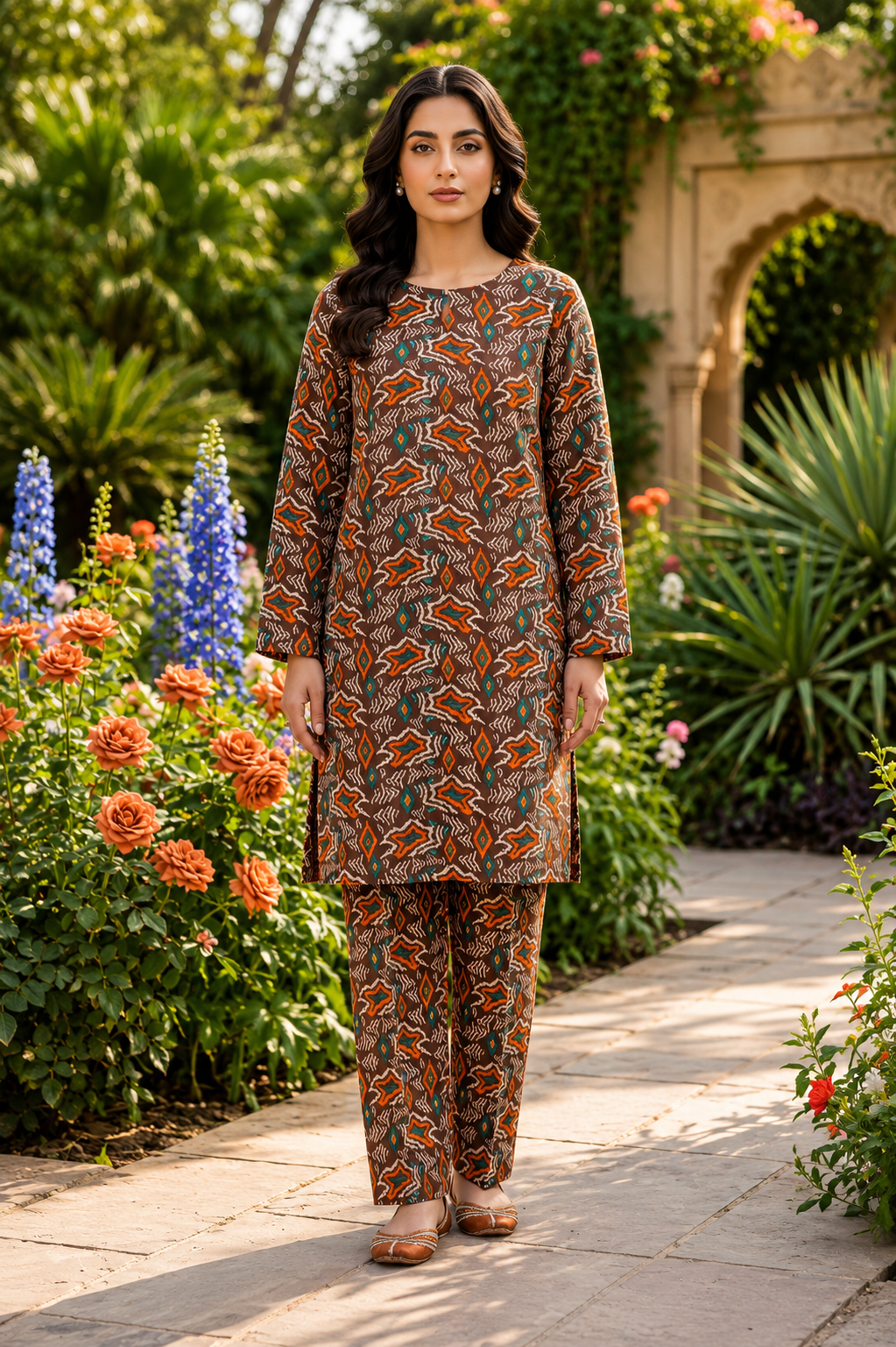 Sadia Saeed Unstitched Printed Cambric 2pc