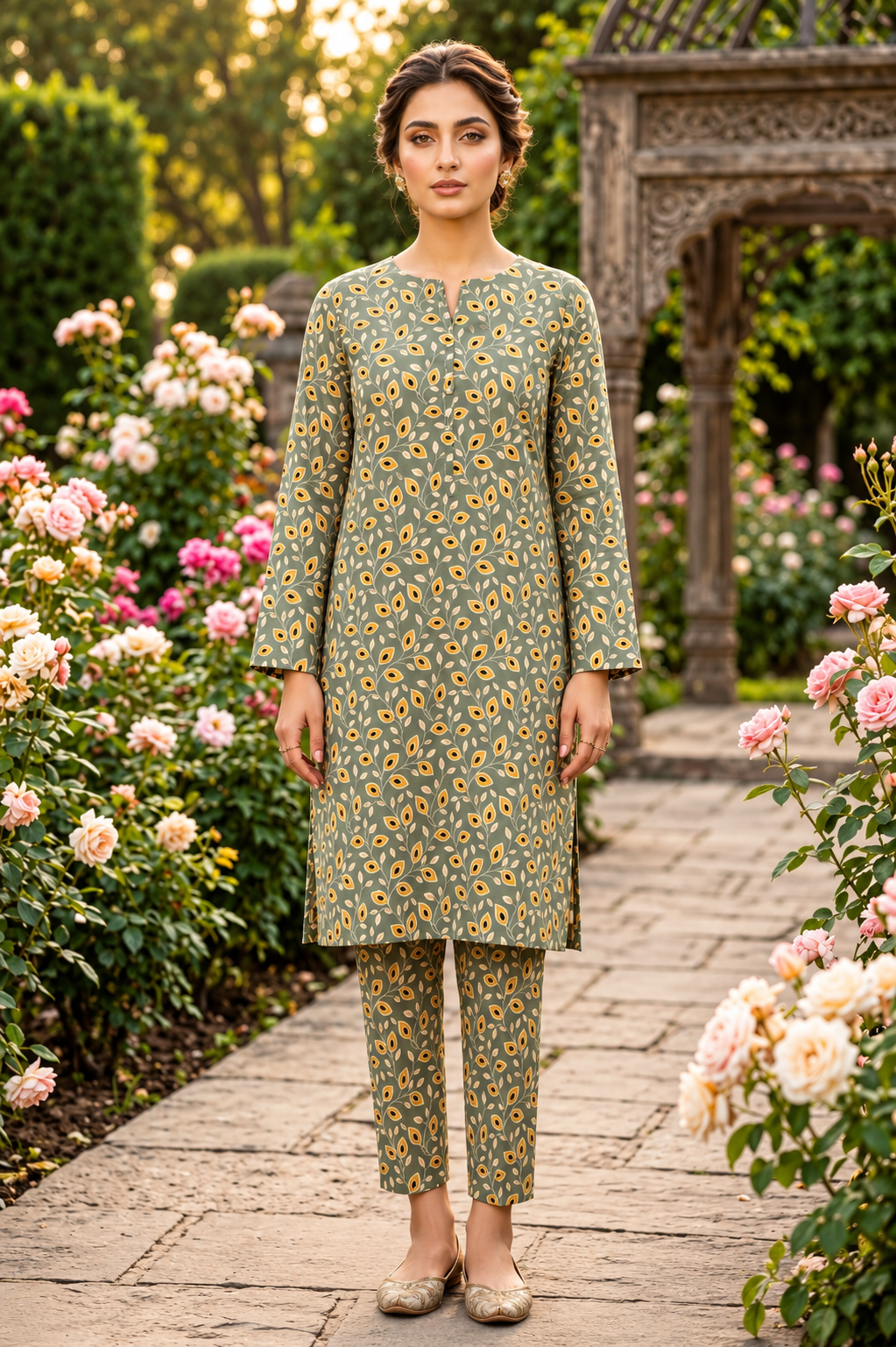 Sadia Saeed Unstitched Printed Cambric 2pc
