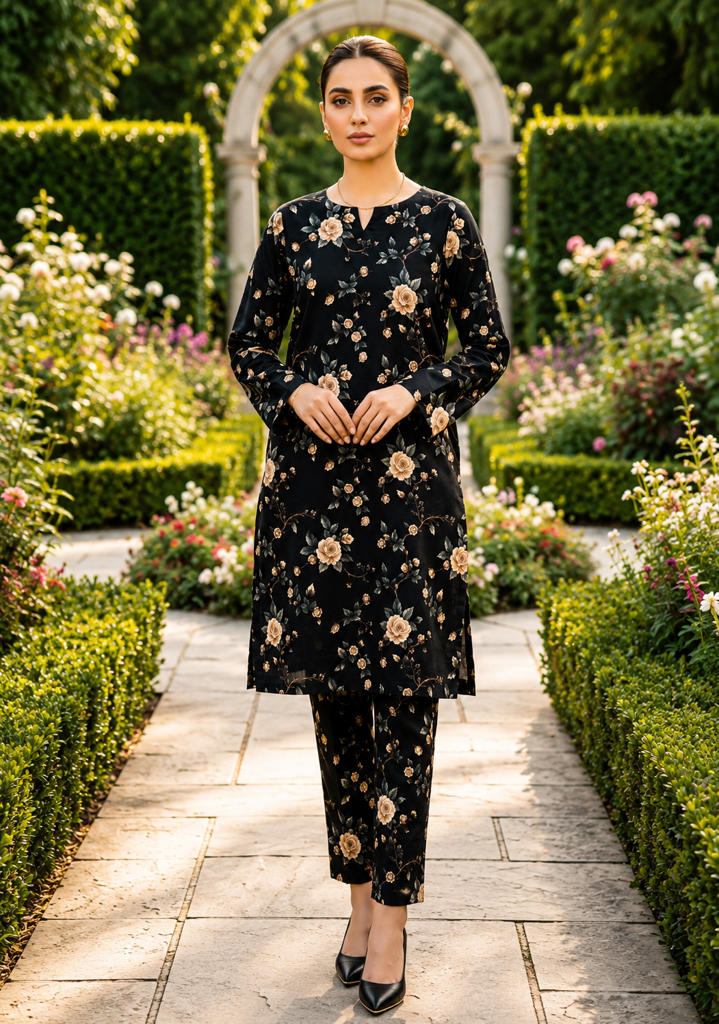 Sadia Saeed Unstitched Printed Cambric 2pc
