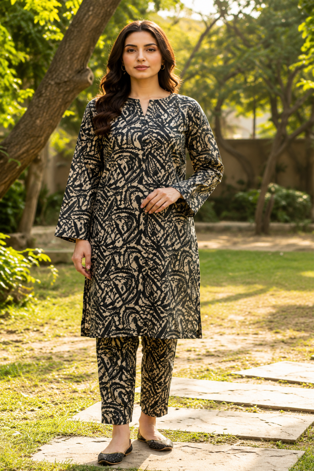 Sadia Saeed Unstitched Printed Cambric 2pc