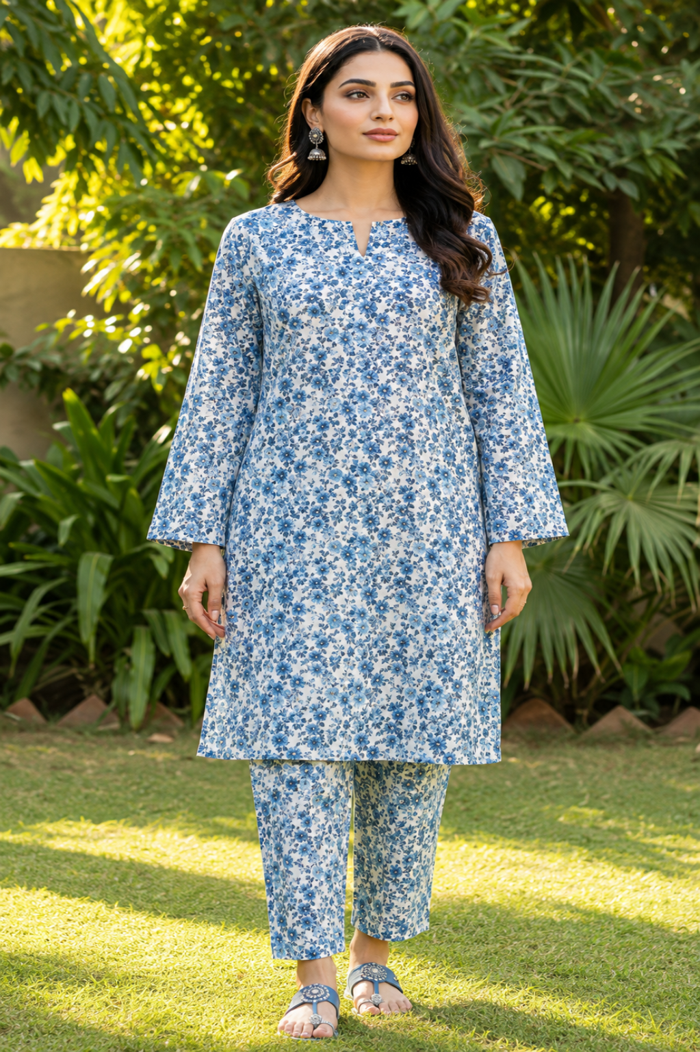 Sadia Saeed Unstitched Printed Cambric 2pc