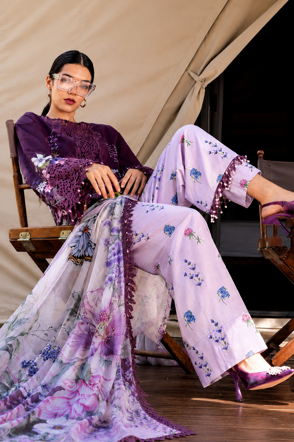 Maria-B Unstitched Printed Lawn 3pc
