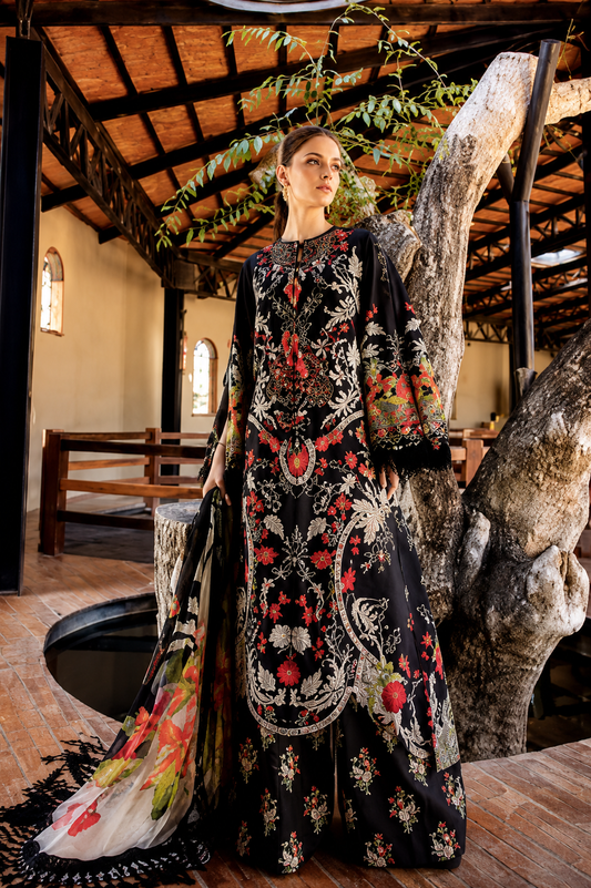 Maria-B Unstitched Printed Lawn 3pc