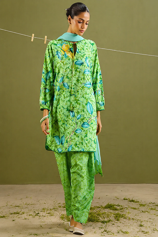 COCO Unstitched Printed Lawn 3pc
