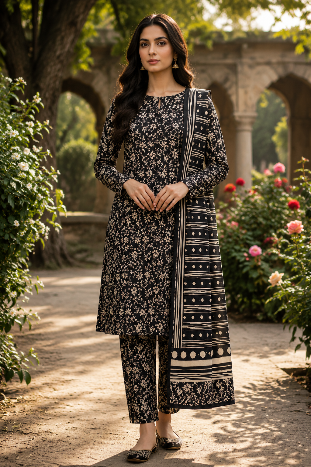 Sadia Saeed Unstitched Printed Lawn 3pc