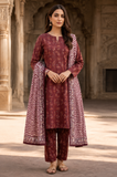 Sadia Saeed Unstitched Printed Lawn 3pc
