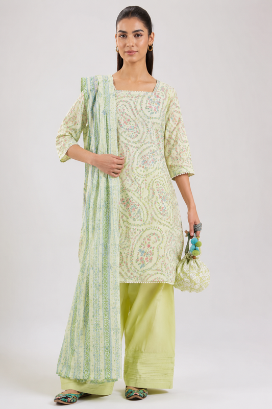 Nishat Unstitched Printed Lawn 3pc